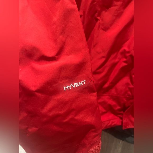 The North Face Mens Snowboarding Ski Red Black Jacket Hyvent Warm Windbreaker XL - Picture 4 of 6